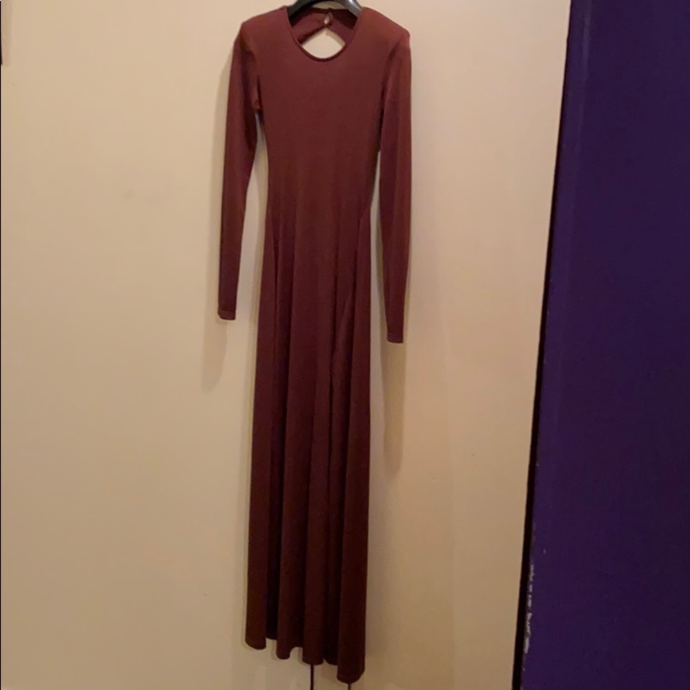 Zara backless dress with shoulder pads - Picture 9 of 12